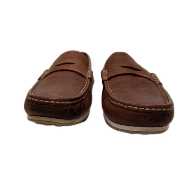 Allen Edmonds Super Sport Leather Lambskin Penny Loafers - Picture 7 of 8